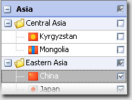 Region Filters Asia